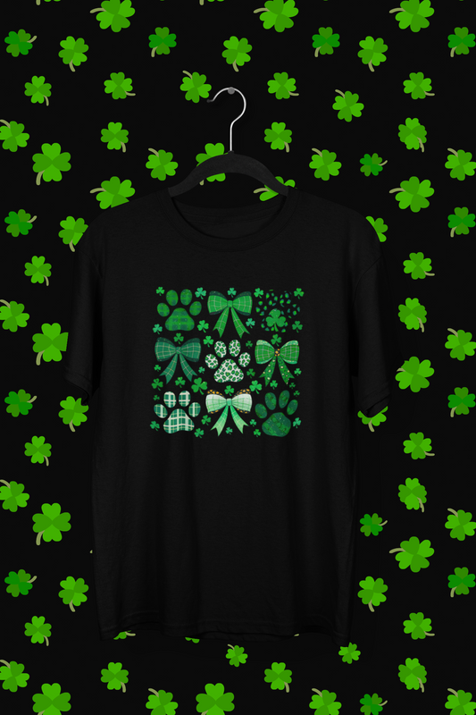 St. Patrick's Day "Dog Bow" T-shirt