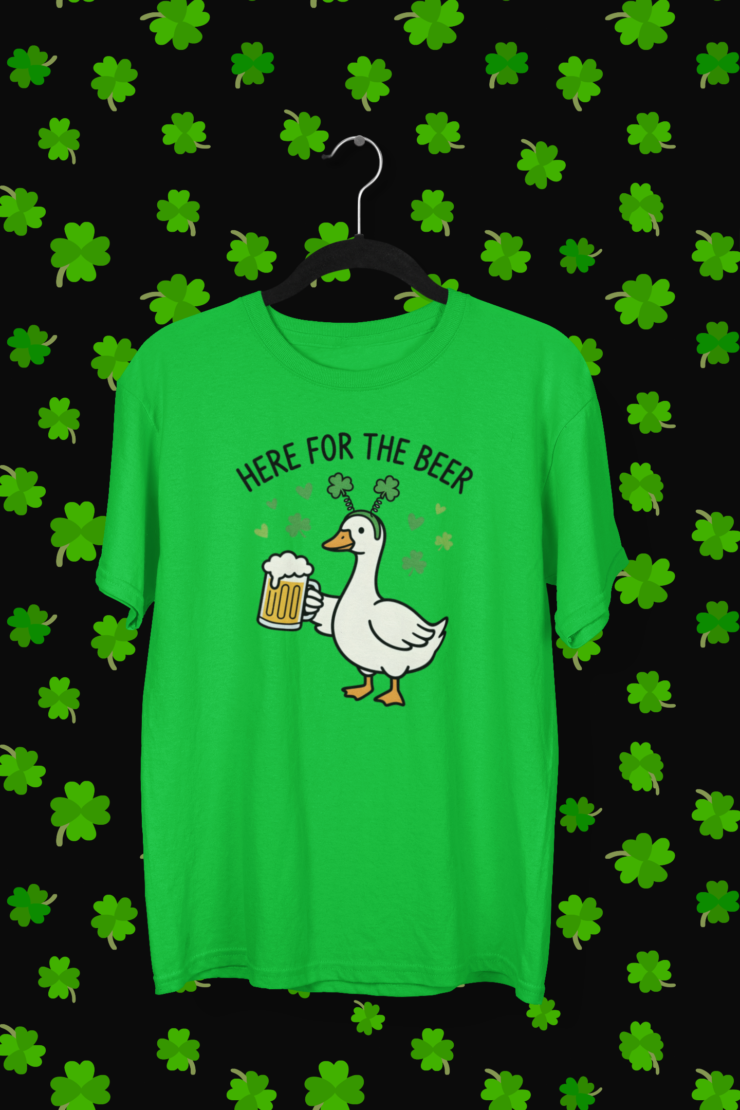 "Here For The Beer" St. Patrick's Day T-shirt