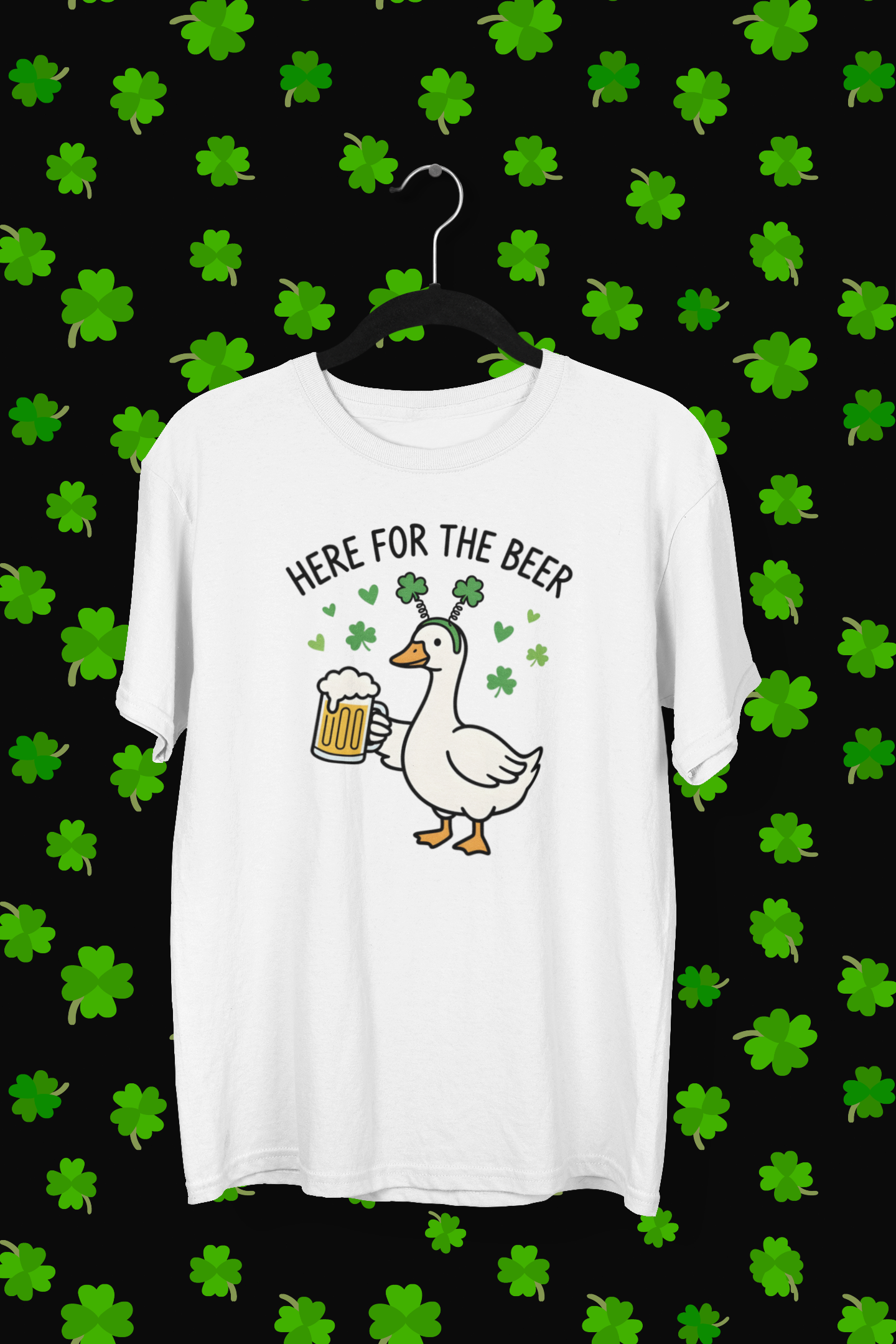 "Here For The Beer" St. Patrick's Day T-shirt