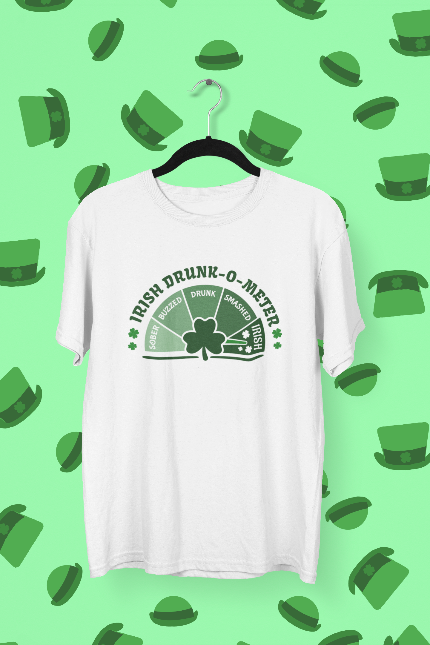 Irish Drunk-O-Meter St. Patrick's Day T-shirt/Long Sleeve