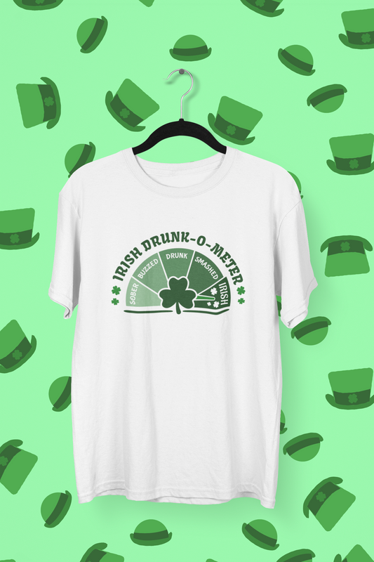 Irish Drunk-O-Meter St. Patrick's Day T-shirt/Long Sleeve