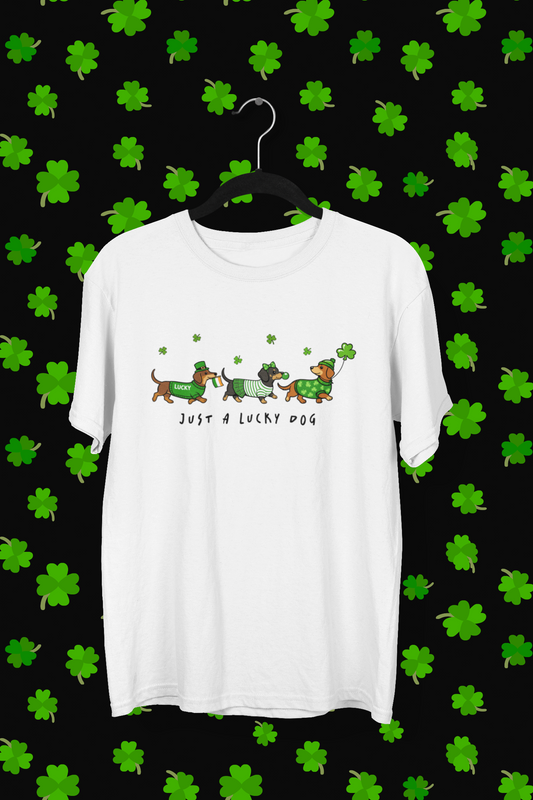 "Just A Lucky Dog" St. Patrick's Day T-shirt