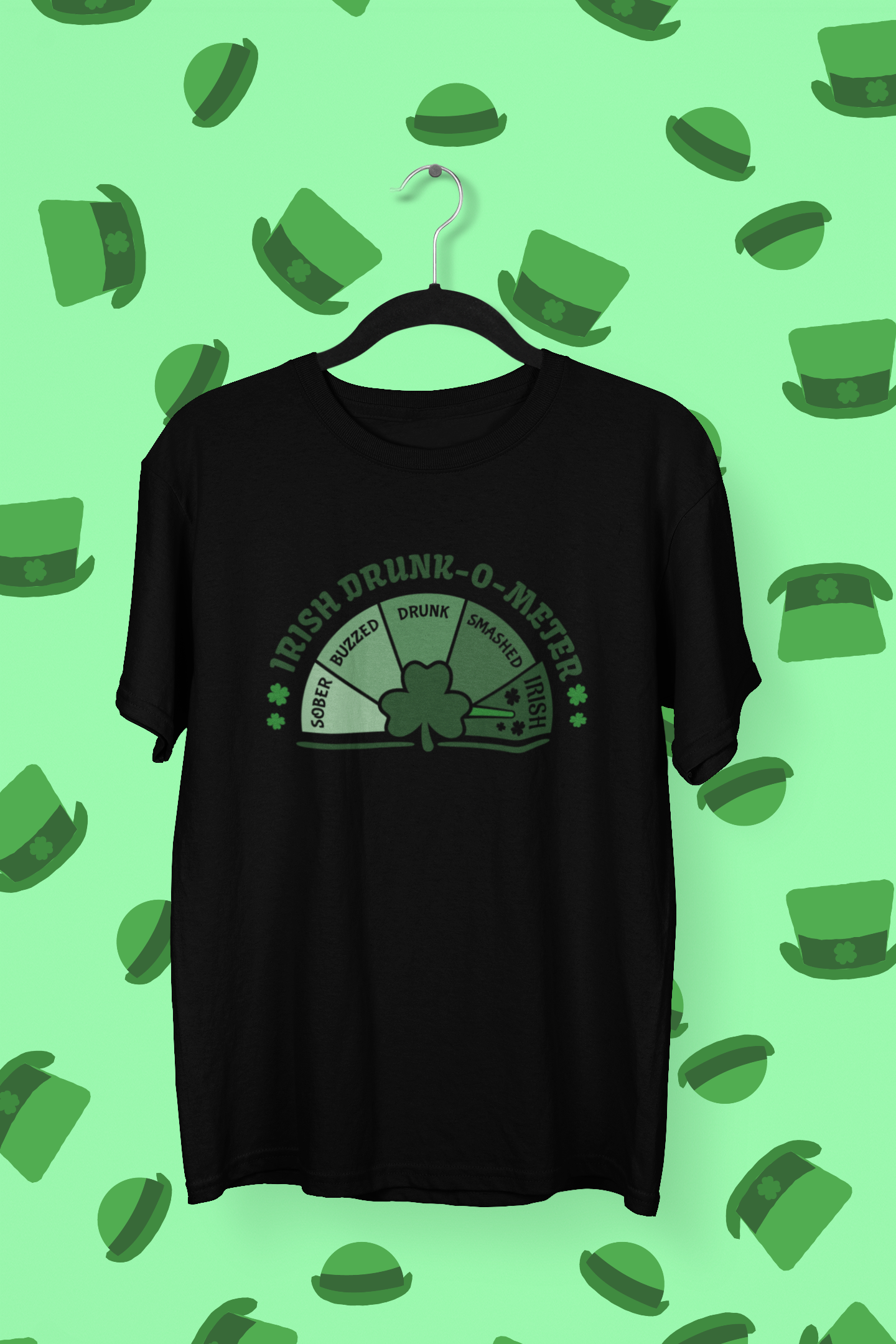 Irish Drunk-O-Meter St. Patrick's Day T-shirt/Long Sleeve