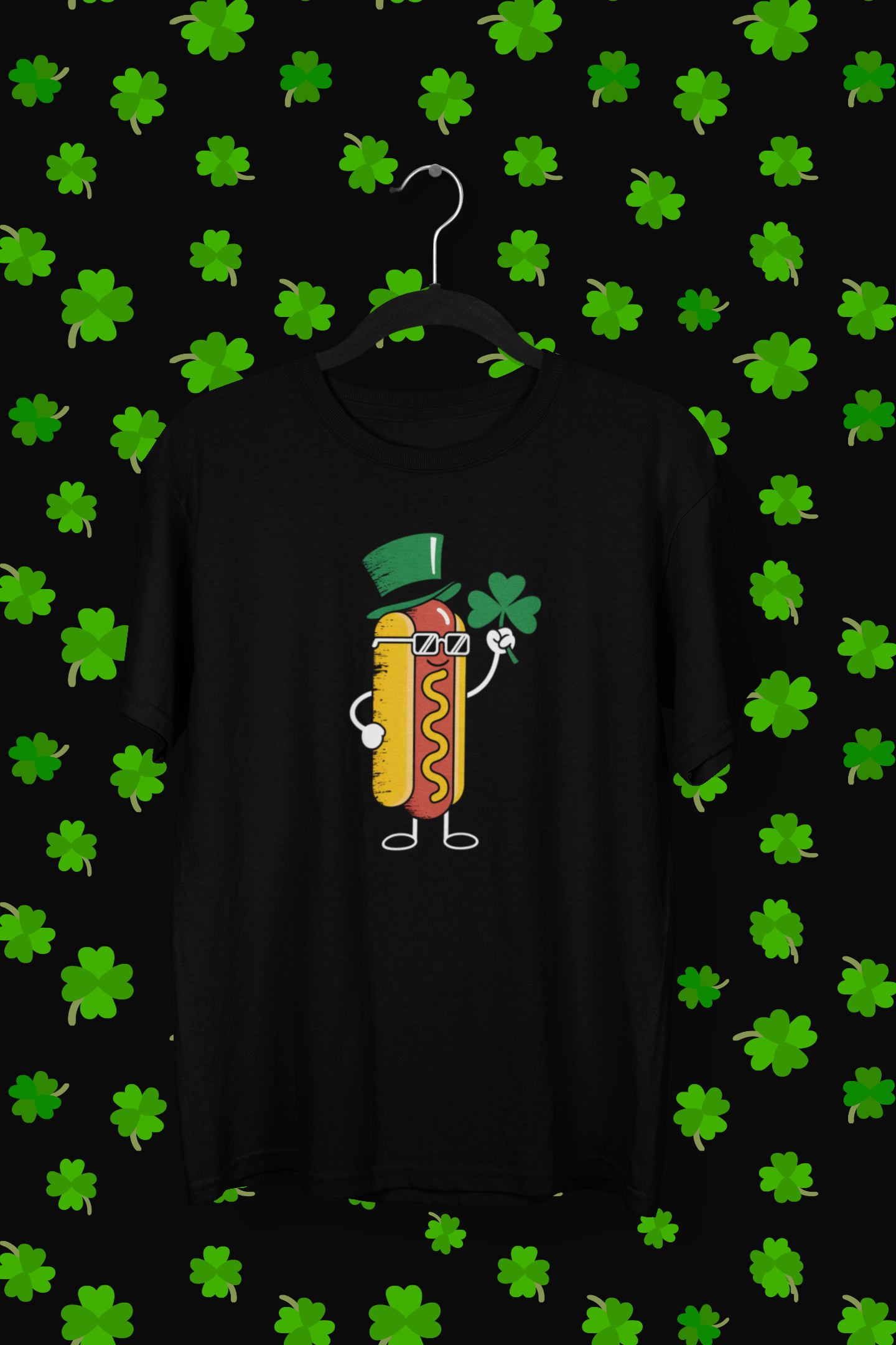 St. Patrick's Day Hot Dog T-shirt/Long Sleeve