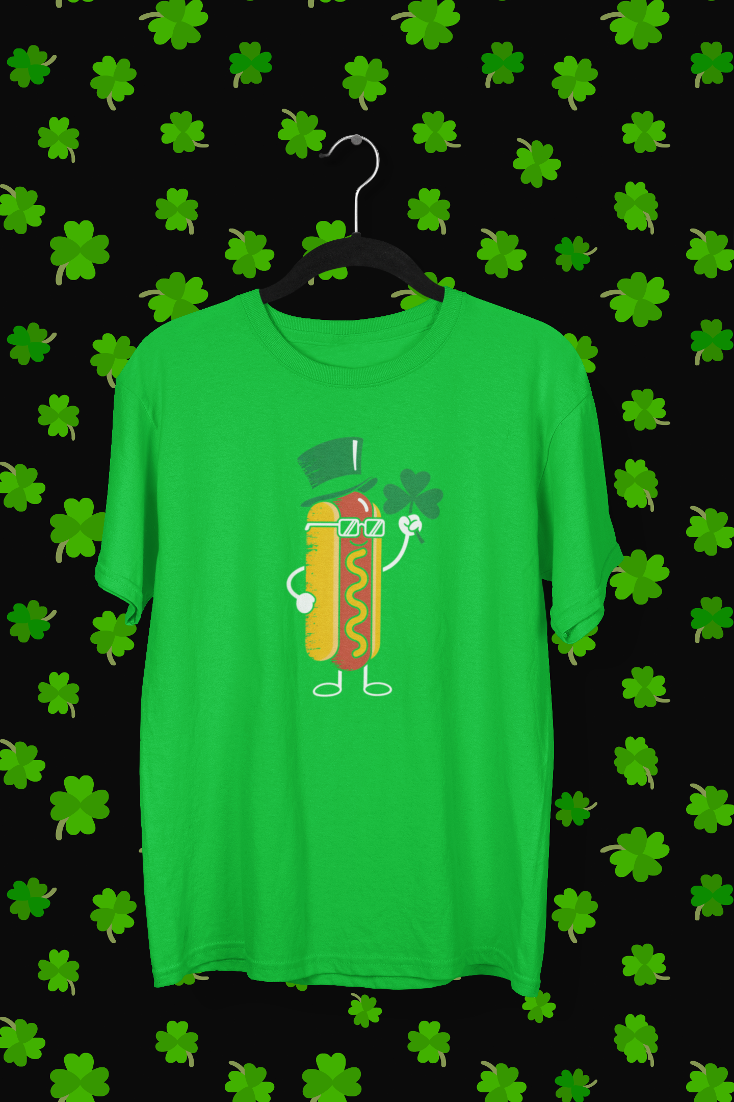 St. Patrick's Day Hot Dog T-shirt/Long Sleeve
