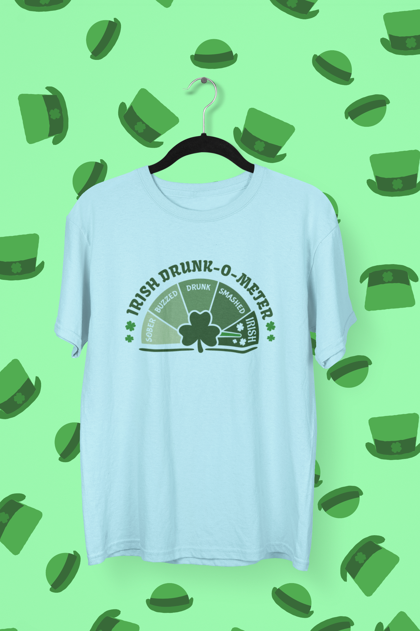 Irish Drunk-O-Meter St. Patrick's Day T-shirt/Long Sleeve