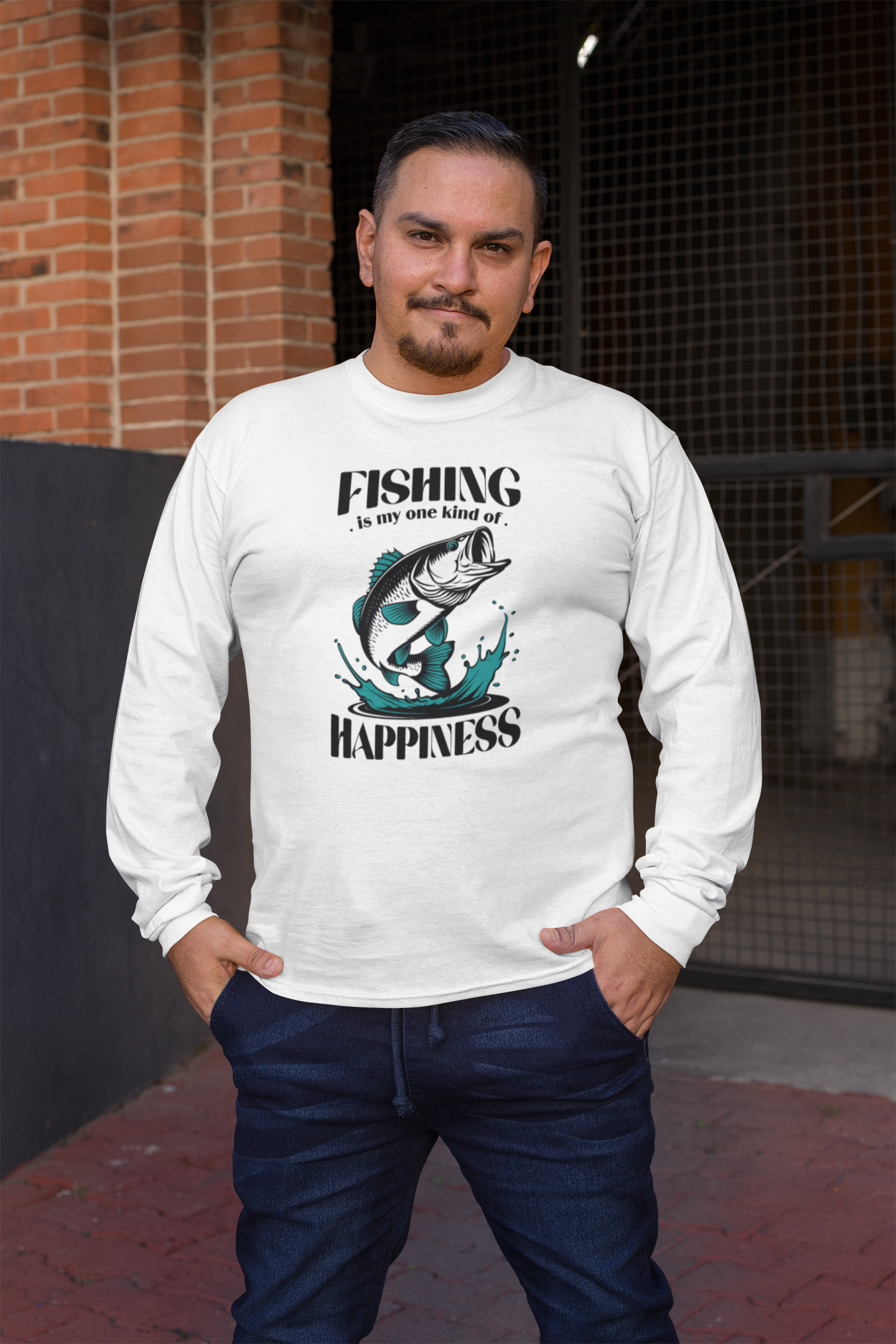 Fishing Is My Happiness T-shirt/Long Sleeve