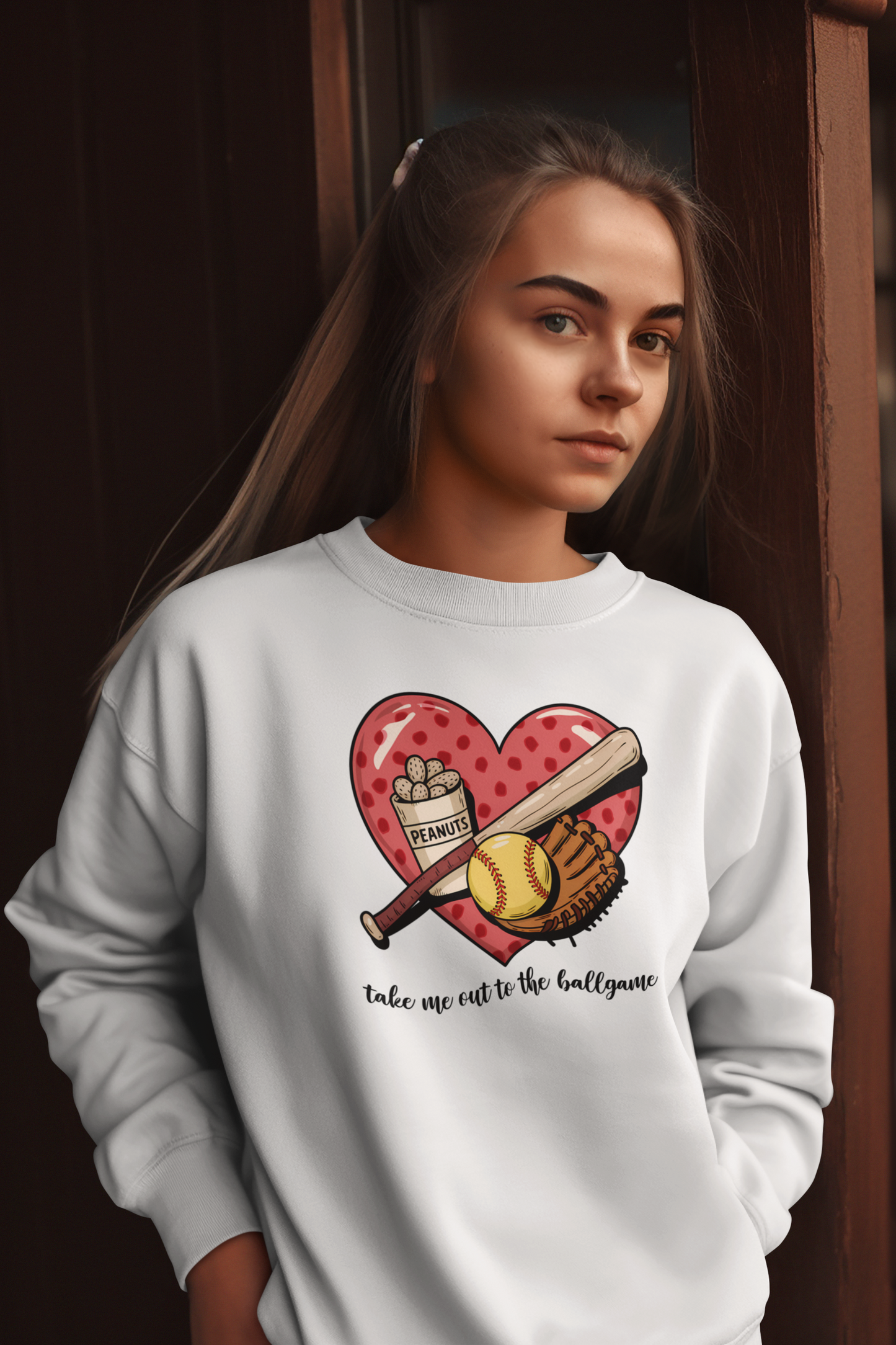 "Take Me Out To The Ballgame" Crew Neck