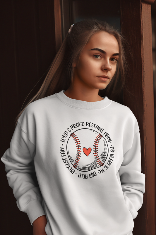 Loud And Proud Baseball Crew Neck