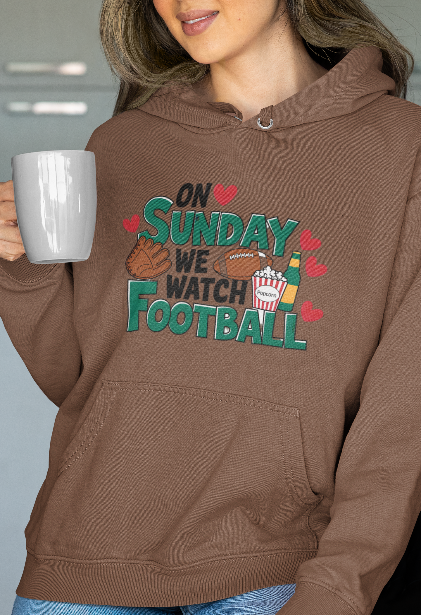 "On Sunday We Watch Football" Hoodie