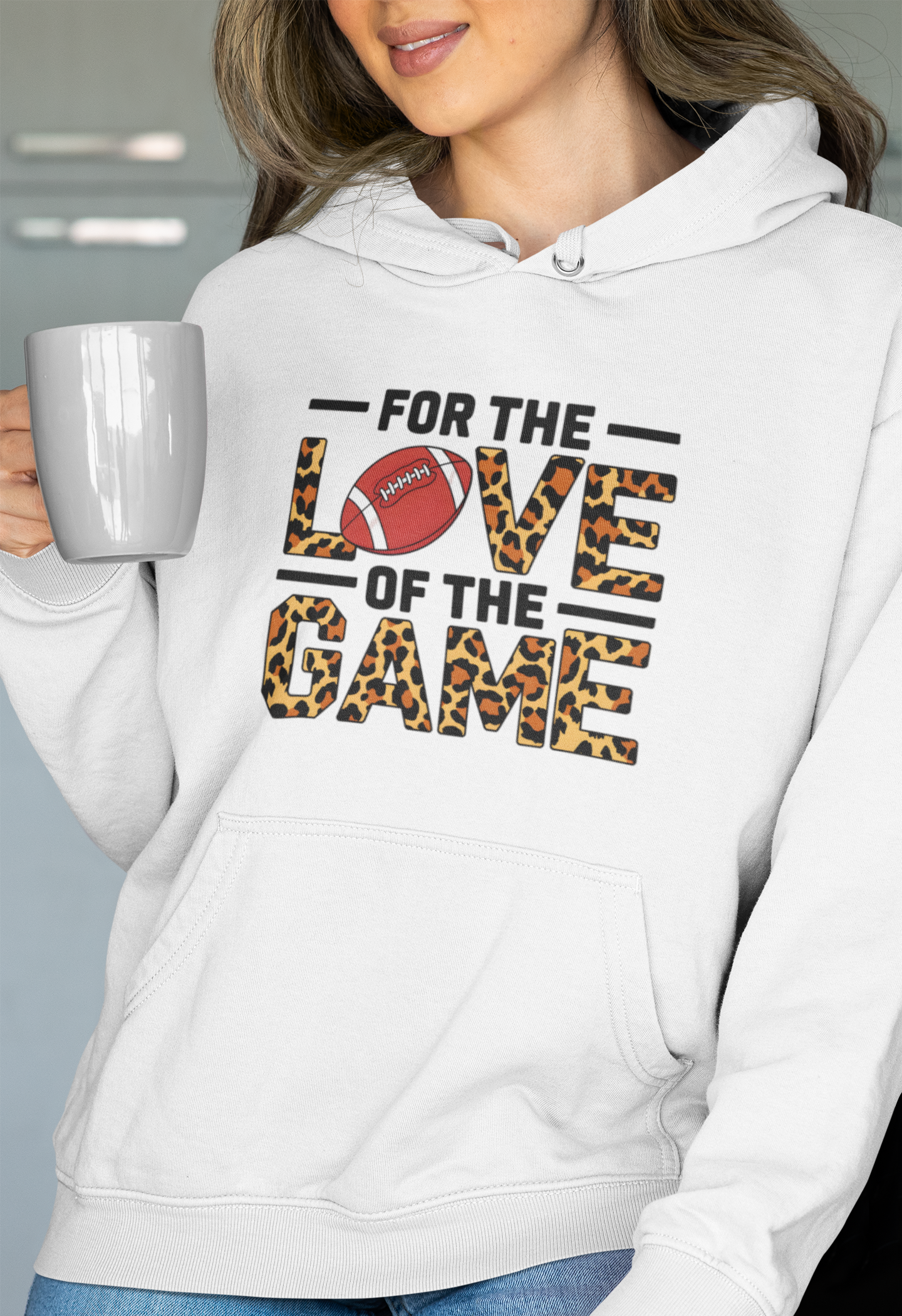 "For The Love of The Game" Football Hoodie