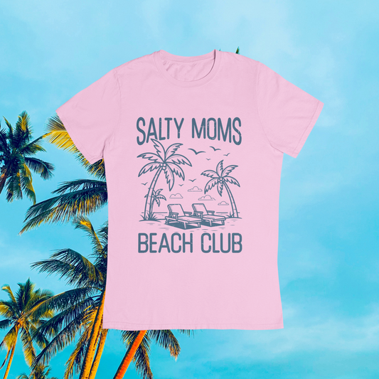 Salty Moms Beach Club T-shirt
