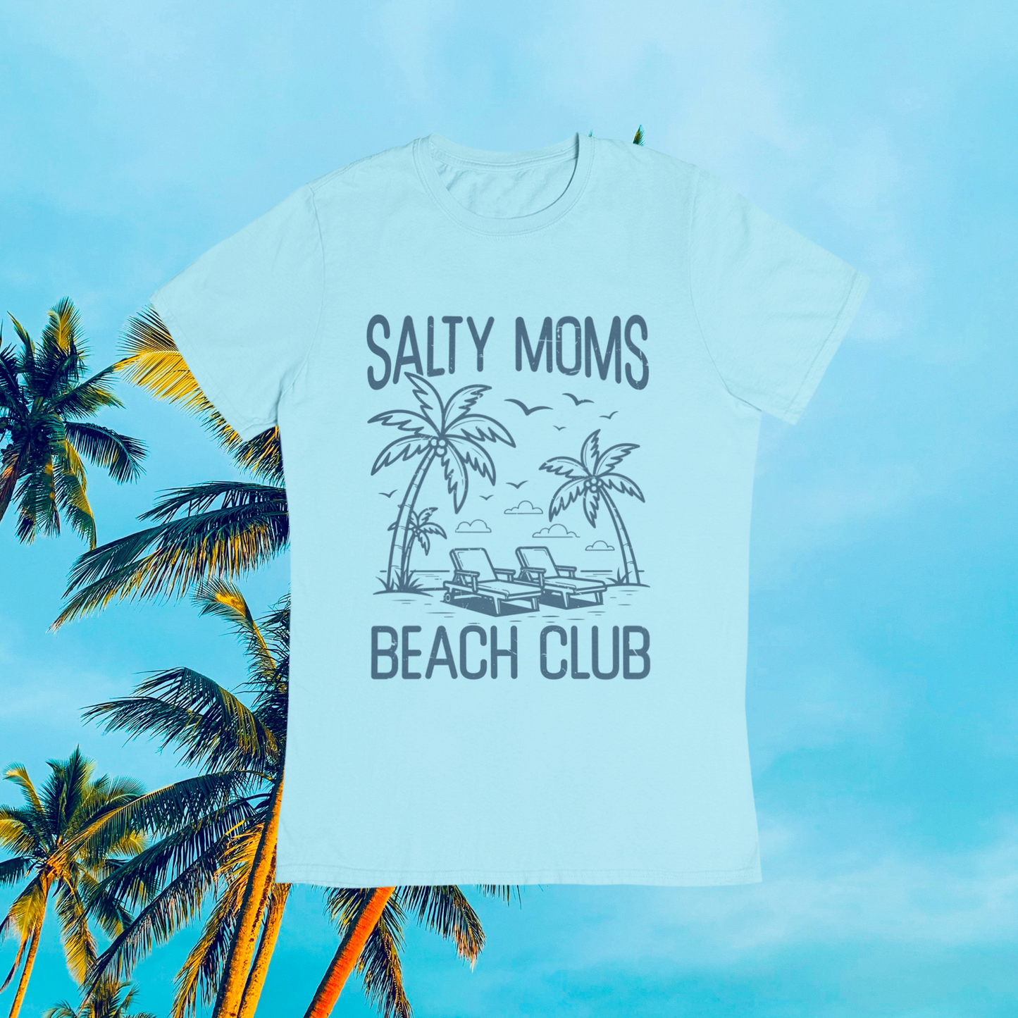 Salty Moms Beach Club T-shirt