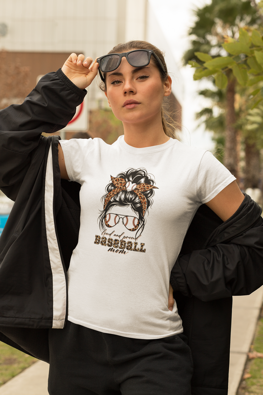Loud and Proud Baseball Mama T-shirt