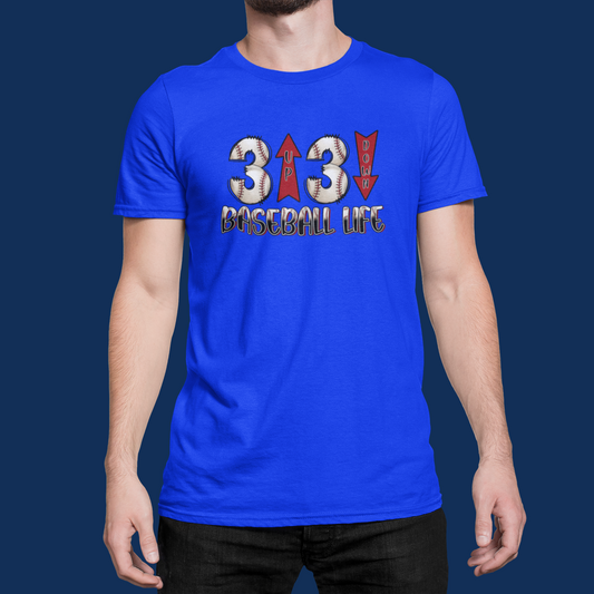 3 Up 3 Down Baseball T-shirt/Long Sleeve
