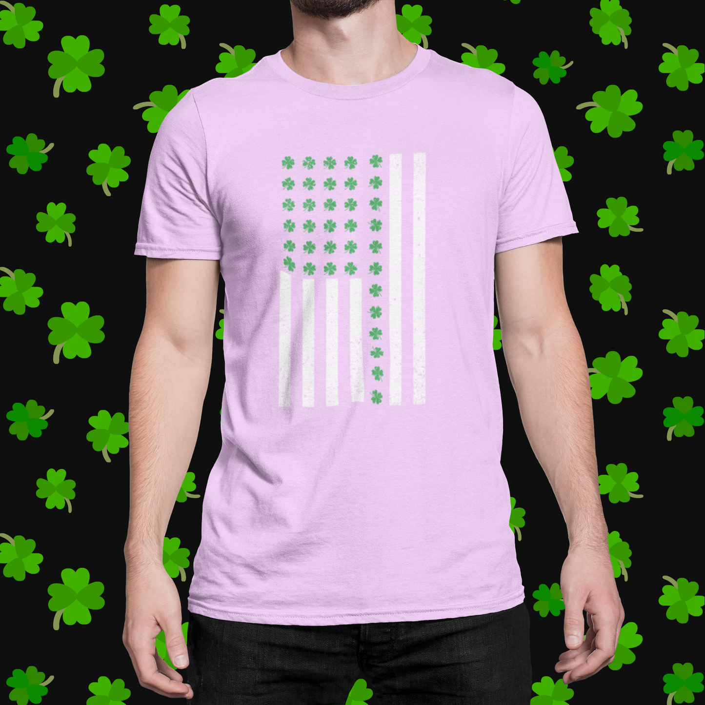 St. Patrick's Day American Flag T-shirt/Long Sleeve