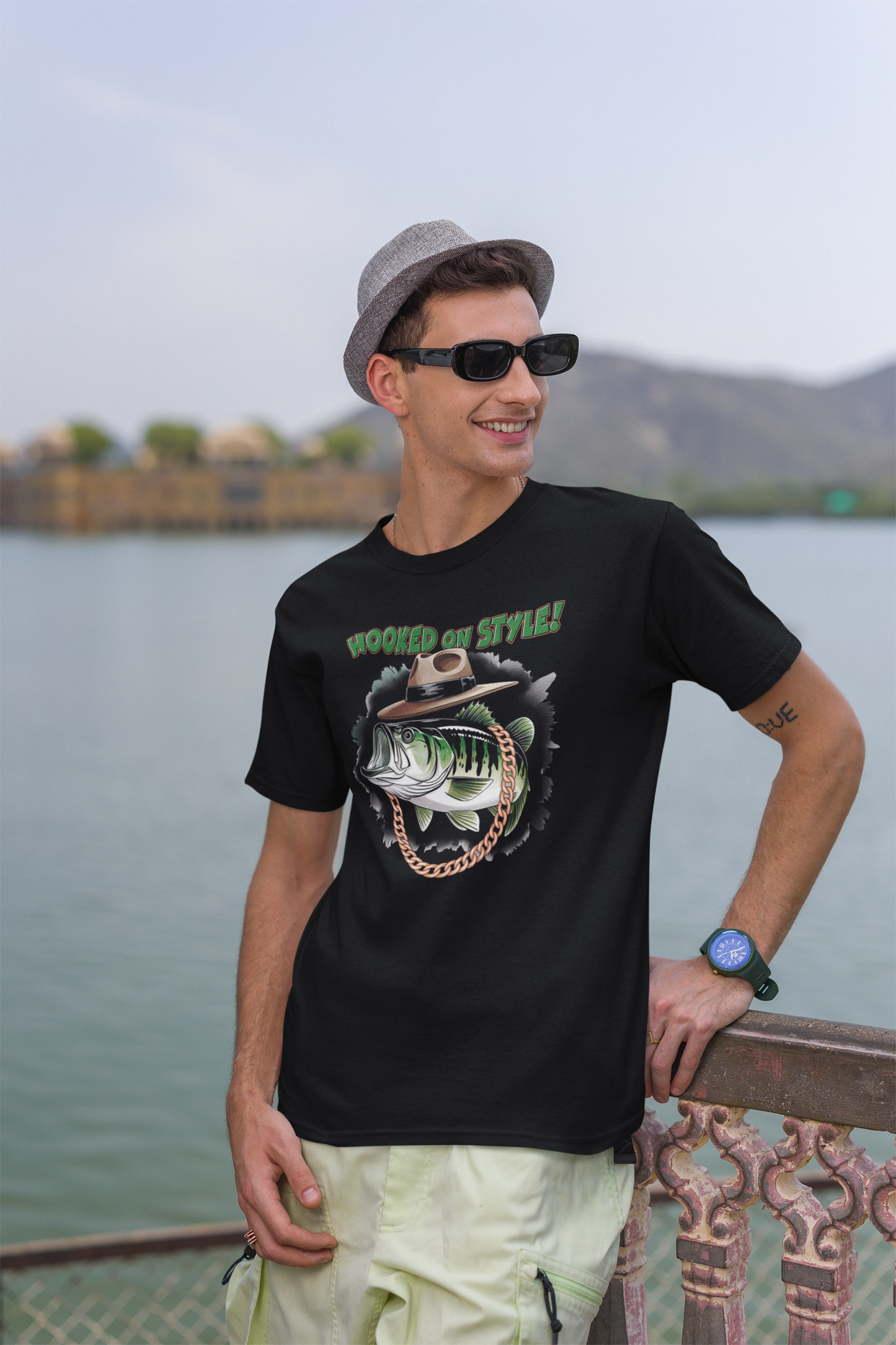 Hooked on Style Fishing T-shirt